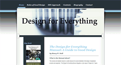 Desktop Screenshot of designforeverything.info